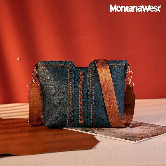 MINI Crossbody Bags for Women Cross Body Purses Shoulder Handbags with Wide Guit - Picture 2 of 6